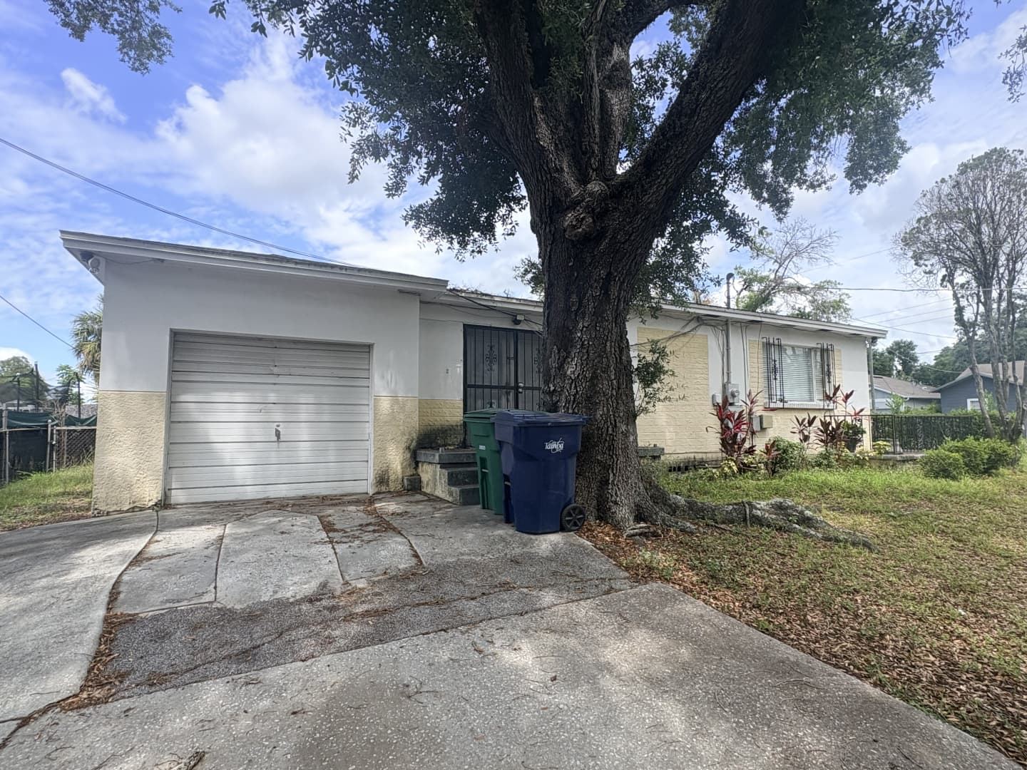 Before: faded two-tone exterior